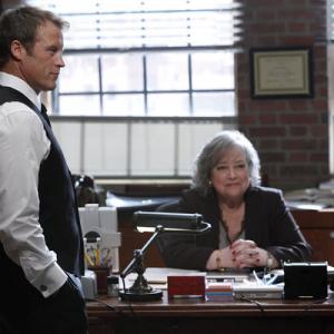 Still of Kathy Bates and Mark Valley in Harrys Law 2011