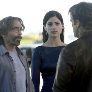 Still of Jackie Earle Haley Mark Valley and Janet Montgomery in Human Target 2010