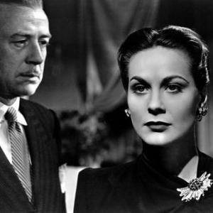 The Paradine Case Alida Valli and Lester Matthews as Inspector Ambrose 1947