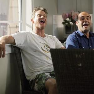 Still of Ian Gomez and Brian Van Holt in Cougar Town 2009