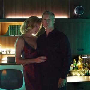 Still of Brian Van Holt and Tricia Helfer in Ascension 2014