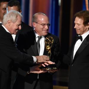 Jerry Bruckheimer Jonathan Littman and Bertram van Munster at event of The 66th Primetime Emmy Awards 2014