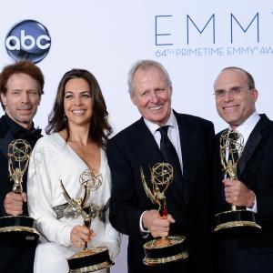 Jerry Bruckheimer Jonathan Littman Bertram van Munster and Elise Doganieri at event of The 64th Primetime Emmy Awards 2012