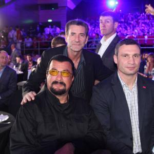 Bob Van Ronkel with World Heavy Weight boxing champion Vitali Klitschko and Steven Seagal