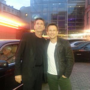 Bob Van Ronkel and Christian Slater in Moscow, 2013
