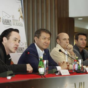 Bob Van Ronkel and John Cusack in Almaty Kazakhstan