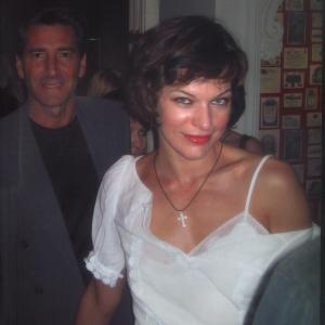 Bob Van Ronkel and Mila Jovovich in Moscow, 2007.
