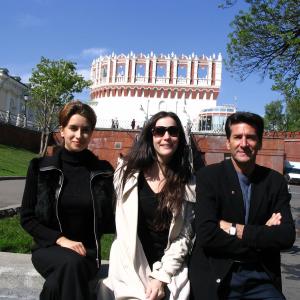 Bob Van Ronkel, Masha Legostayeva and Liv Tyler at the Kremlin in Moscow.