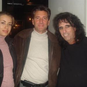 Bob Van Ronkel Masha Legostayeva and Alice Cooper in Moscow