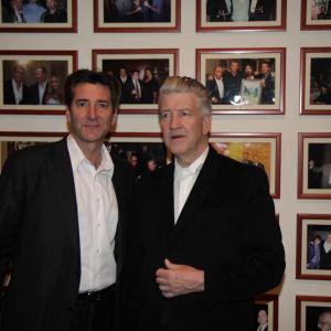 Bob Van Ronkel and director David Lynch at the Grand Havana Room in Moscow 2009