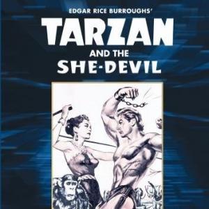 Lex Barker and Monique van Vooren in Tarzan and the She-Devil (1953)