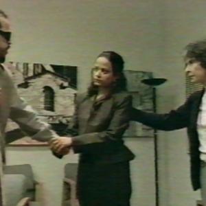 Still of Rita Moreno Judy Reyes and Nelson Vasquez in OZ HBO Series