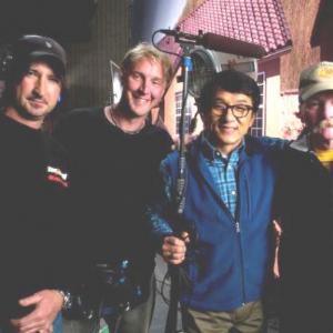 While filming The Spy Next Door with Jackie Chan