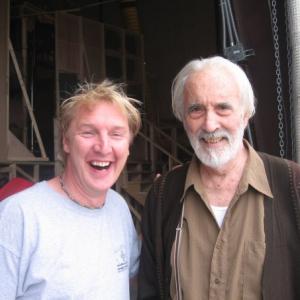With Christopher Lee