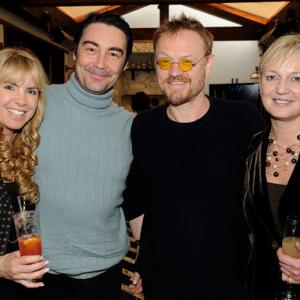 Julia Verdin with Jared Harris Nat Parker and Claire Chapman at The UK Film Council US Post Oscars Brunch