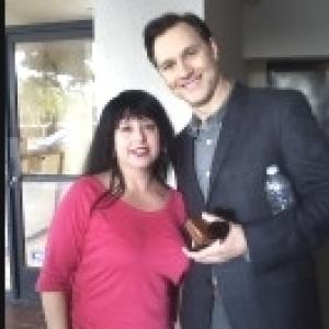 With David Morrissey at the Screen Actors Guild 