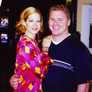 Adam Vernier with Jenna Elfman on the set of Dharma  Greg Adam played Justin in the episode DO THE HUSTLE