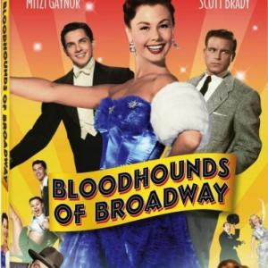 Scott Brady, Mitzi Gaynor, Michael O'Shea and Wally Vernon in Bloodhounds of Broadway (1952)