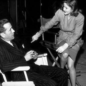 The Big Sleep Humphrey Bogart and Martha Vickers behind the scenes 1946 Warner Bros
