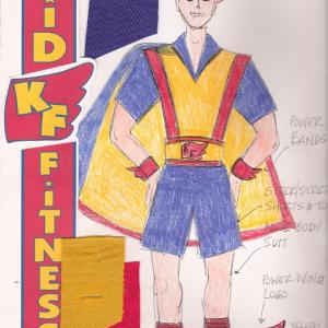 Kid Fitness Costume & Logo Design Rendering for PBS Childrens Programming Directed by Stephen Feldman