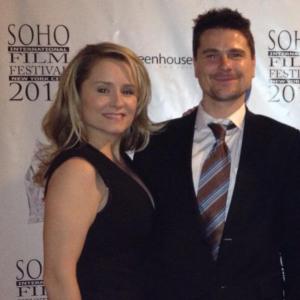 Brian Vincent Kelly and wife Heather Spore Kelly WICKED  Broadway Brian had two movies in the SoHo Film fest 2013