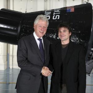 President Bill Clinton and actor Brian Vincent Kelly