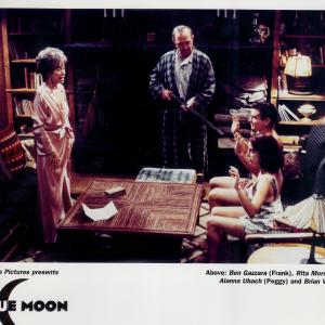 Ben Gazzara and Rita Moreno meet their younger selves Brian Vincent Kelly and Alanna Ubach in Blue Moon