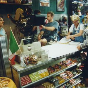 On the set of The Deli with Brian Vincent Kelly and Lorri Bagley