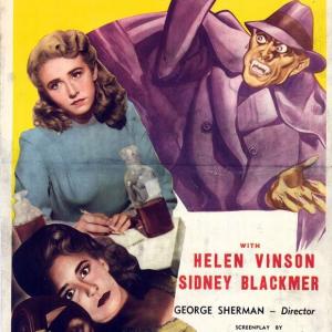 Erich von Stroheim Richard Arlen Vera Ralston and Helen Vinson in The Lady and the Monster 1944