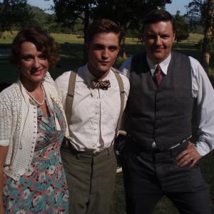 With Robert Pattinson on the set of Water for Elephants
