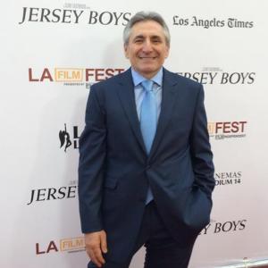 Lou Volpe on red carpet for the Jersey Boys movie premiere.