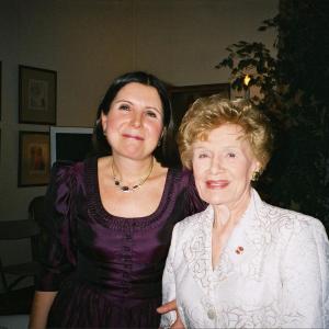 Elfi von Dassanowsky with pianist Maria Prinz at the Mozart 250th Birthday Concert in San Marino California February 2006