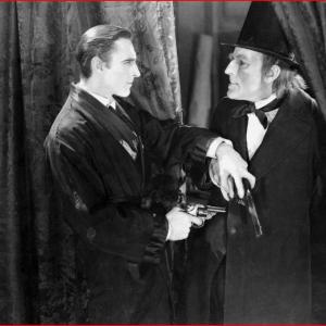 Still of John Barrymore and Gustav von Seyffertitz in Sherlock Holmes 1922