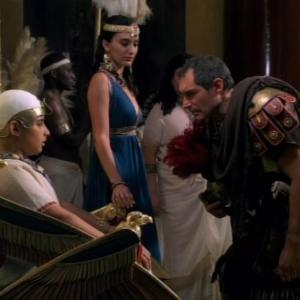 Kassandra Voyagis and Timothy Dalton still from Cleopatra