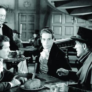 Still of Boris Karloff Henry Daniell and Russell Wade in The Body Snatcher 1945