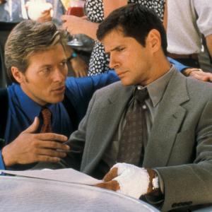 Still of Thomas Calabro and Jack Wagner in Melrouzas 1992