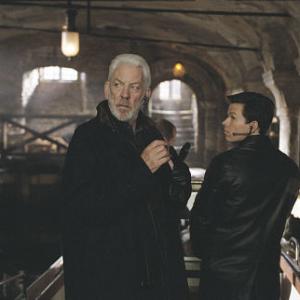 Still of Mark Wahlberg and Donald Sutherland in The Italian Job 2003