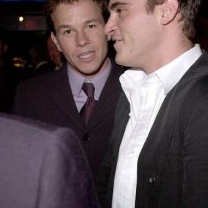 Mark Wahlberg and Joaquin Phoenix
