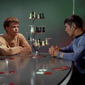 Still of Leonard Nimoy and Robert Walker Jr. in Star Trek (1966)
