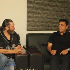 Jude S Walko in deep discussion with acclaimed filmmaker and personal friend Kamal Haasan