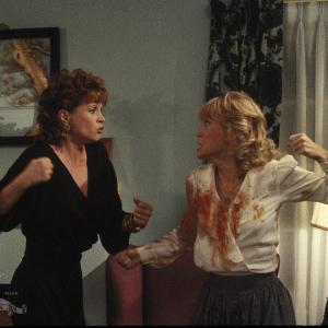 Still of Leigh TaylorYoung and Dee Wallace in Secret Admirer 1985