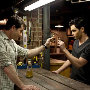 Still of Penn Badgley and Dylan Walsh in The Stepfather 2009