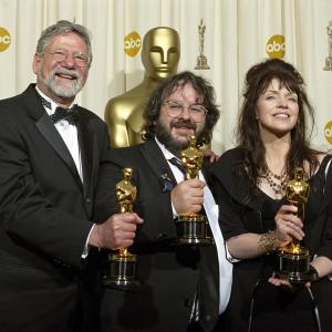 Peter Jackson Barrie M Osborne and Fran Walsh at event of The 76th Annual Academy Awards 2004