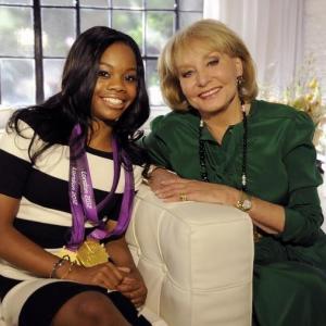 Still of Barbara Walters and Gabby Douglas in The Barbara Walters Special (1976)