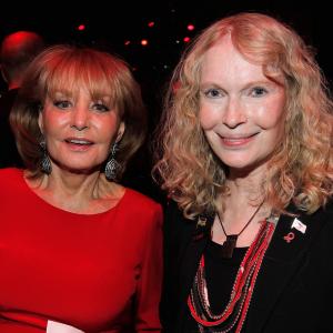 Mia Farrow and Barbara Walters