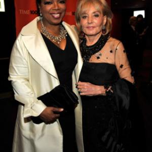 Oprah Winfrey and Barbara Walters