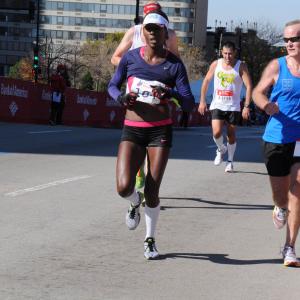 2014 Chicago Marathon: 2:54.58. 2nd place Masters female