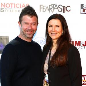 Jim Casey and Kim Waltrip  opening night of Feartastic Film Festival