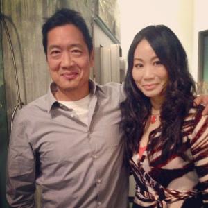 Andrew Loo and Linda Wang at the private screening of Martin Scorseses Revenge of the Green Dragons 2014