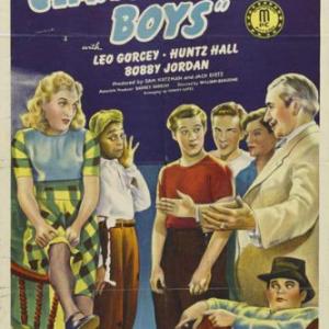 Noah Beery Leo Gorcey Huntz Hall Bobby Jordan Ernest Morrison and Amelita Ward in Clancy Street Boys 1943